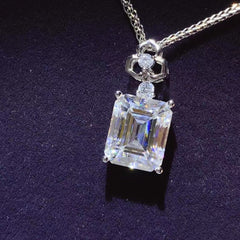 5 Carat Moissanite 925 Sterling Silver Necklace